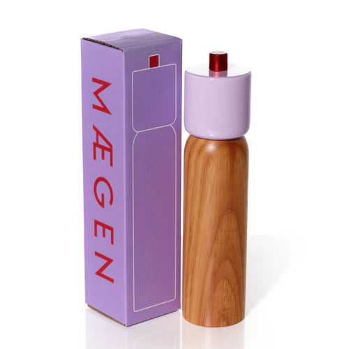 Maegen Large Salt/Pepper Grinder Lilac & Red