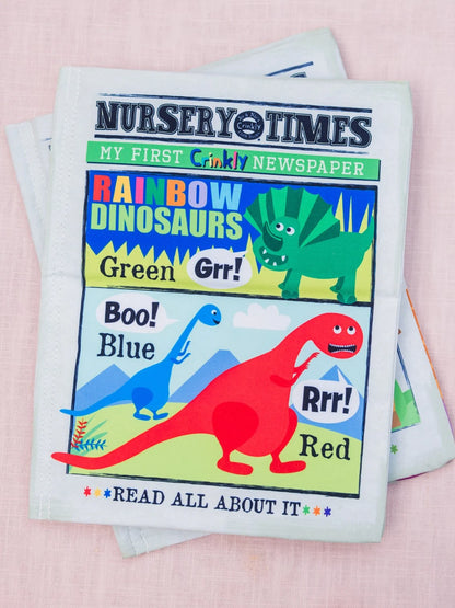 Crinkly Book Rainbow Dinosaurs