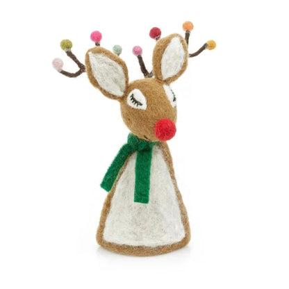 Christmas Felt Tree Topper Sassy Rudolph