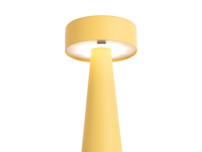 Leitmotiv Rechargeable Table Lamp Mini LED Ring (Bright Yellow) | Table Lamps & Bedside Lamps