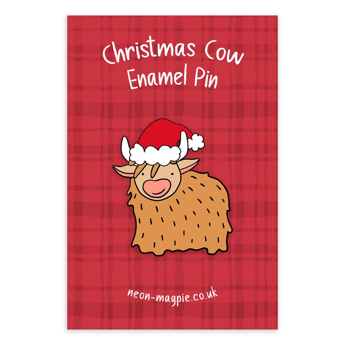 Christmas Cow Enamel Pin