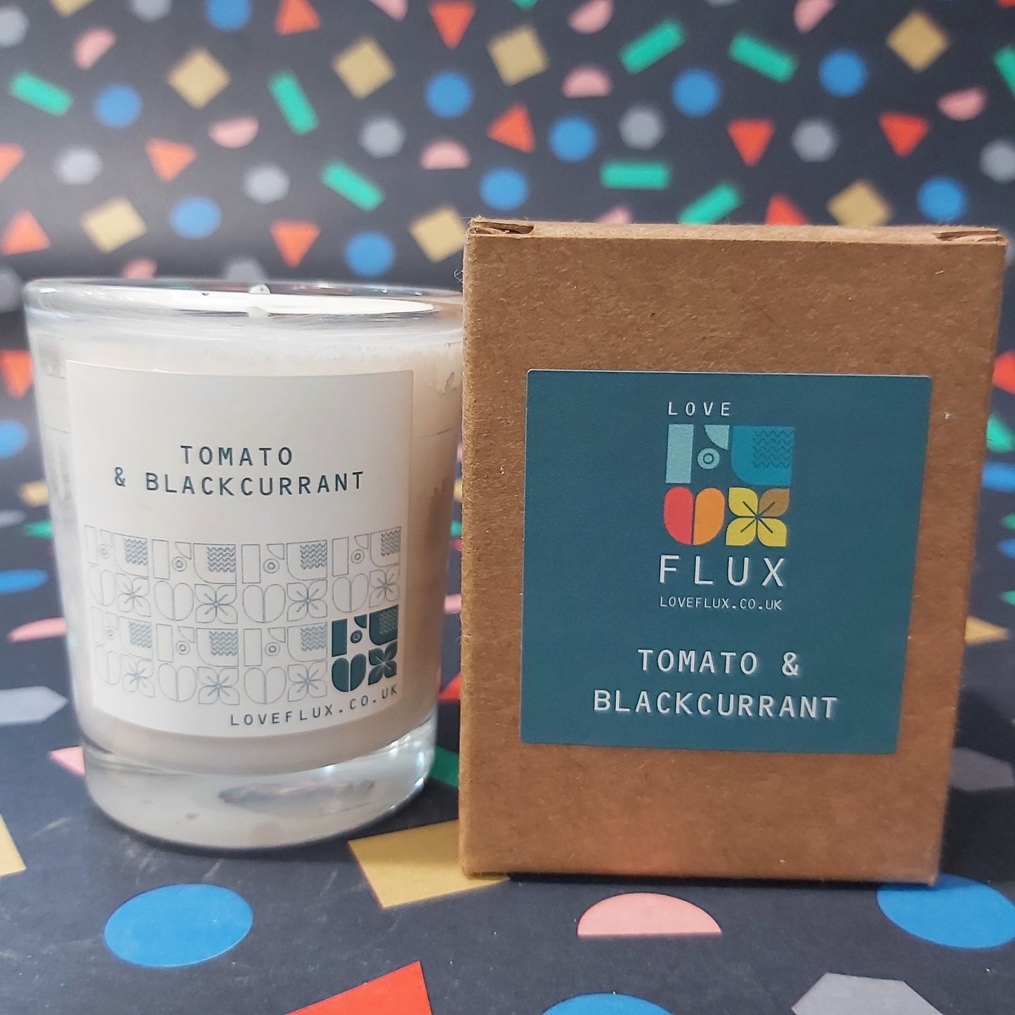Flux Small Plant Wax Candle - Tomato & Blackcurrant