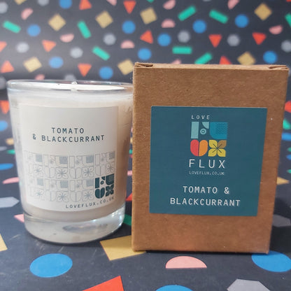 Flux Small Plant Wax Candle - Tomato & Blackcurrant