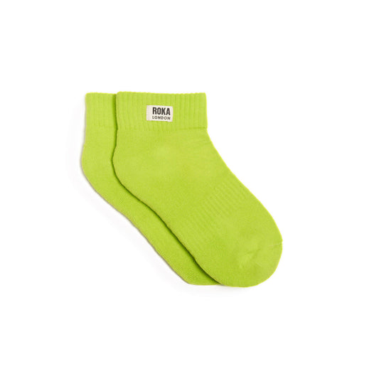 Roka Wembley Cotton Socks UK3-8 (Lime)
