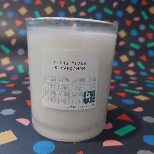 Flux Large Plant Wax Candle - Ylang Ylang & Cardamom