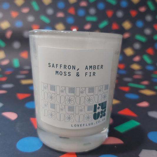 Small Plant Wax Candle Saffron, Amber, Moss & Fir
