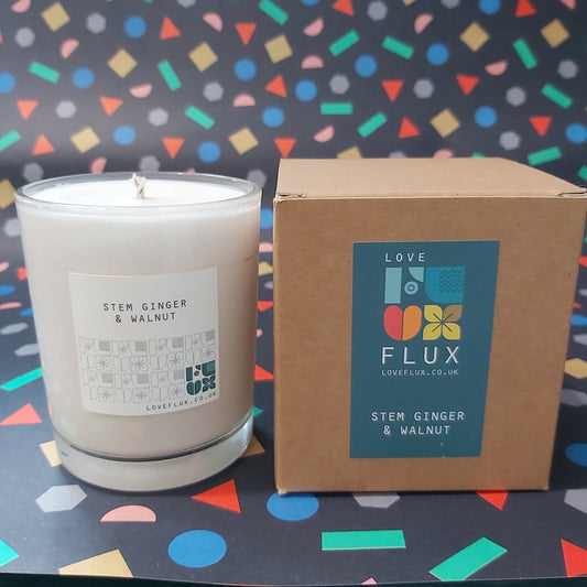 Flux Large Plant Wax Candle - Stem Ginger