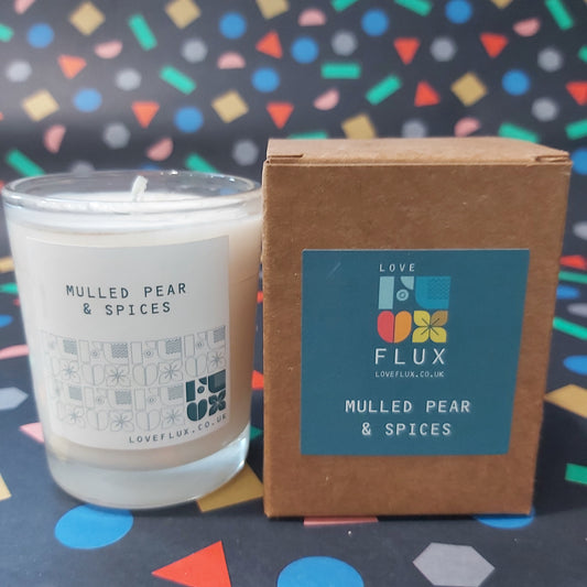 Flux Small Plant Wax Candle - Mulled Pear & Spices