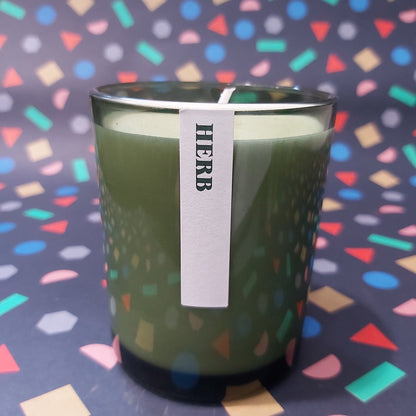 Large Plant Wax Botanical Candle - Herb
