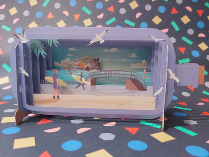 Message In A Bottle 3D Pop-Up Card Dunbar
