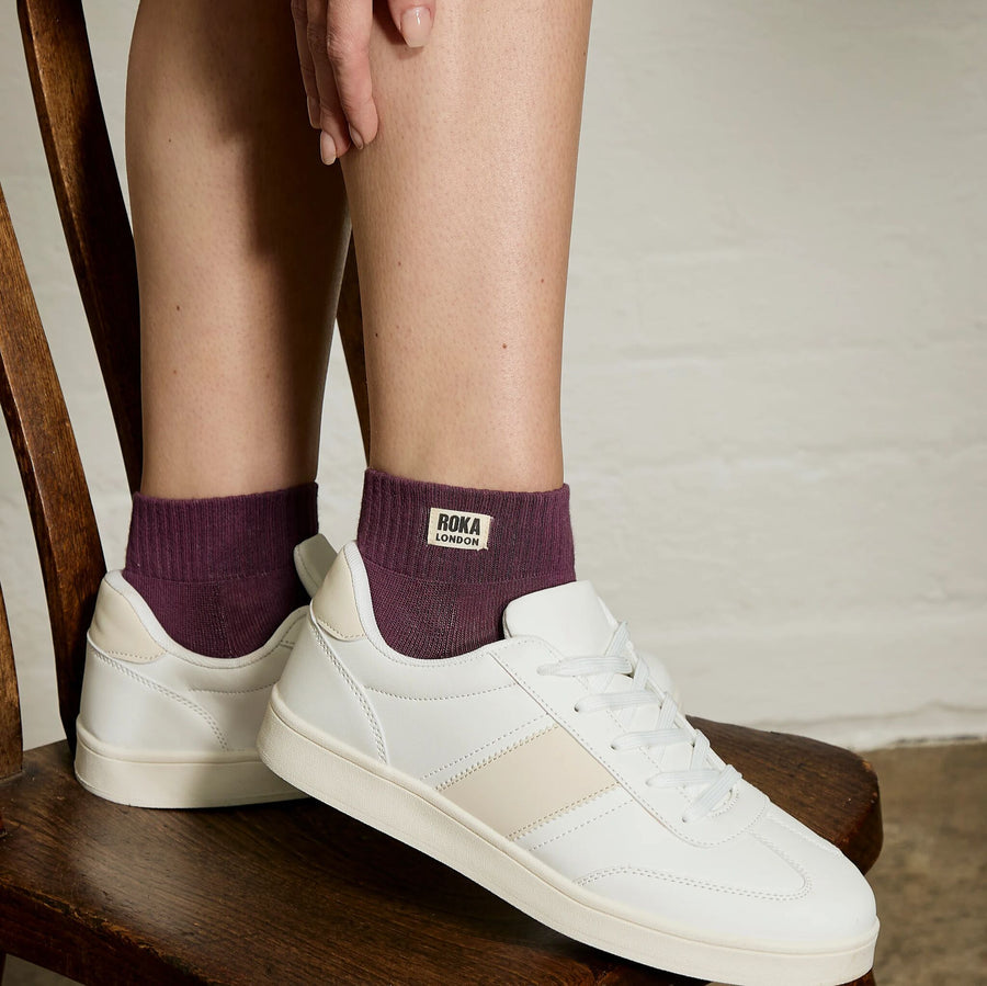 Roka Wembley Cotton Socks UK3-8 (Berry)