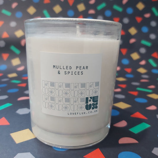 Flux Large Plant Wax Candle - Mulled Pear