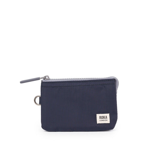 Roka Carnaby Wallet Recycled Nylon Ripstop Small (Midnight Blue)
