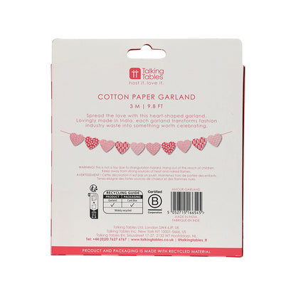 Bon Amour Paper Heart Garland