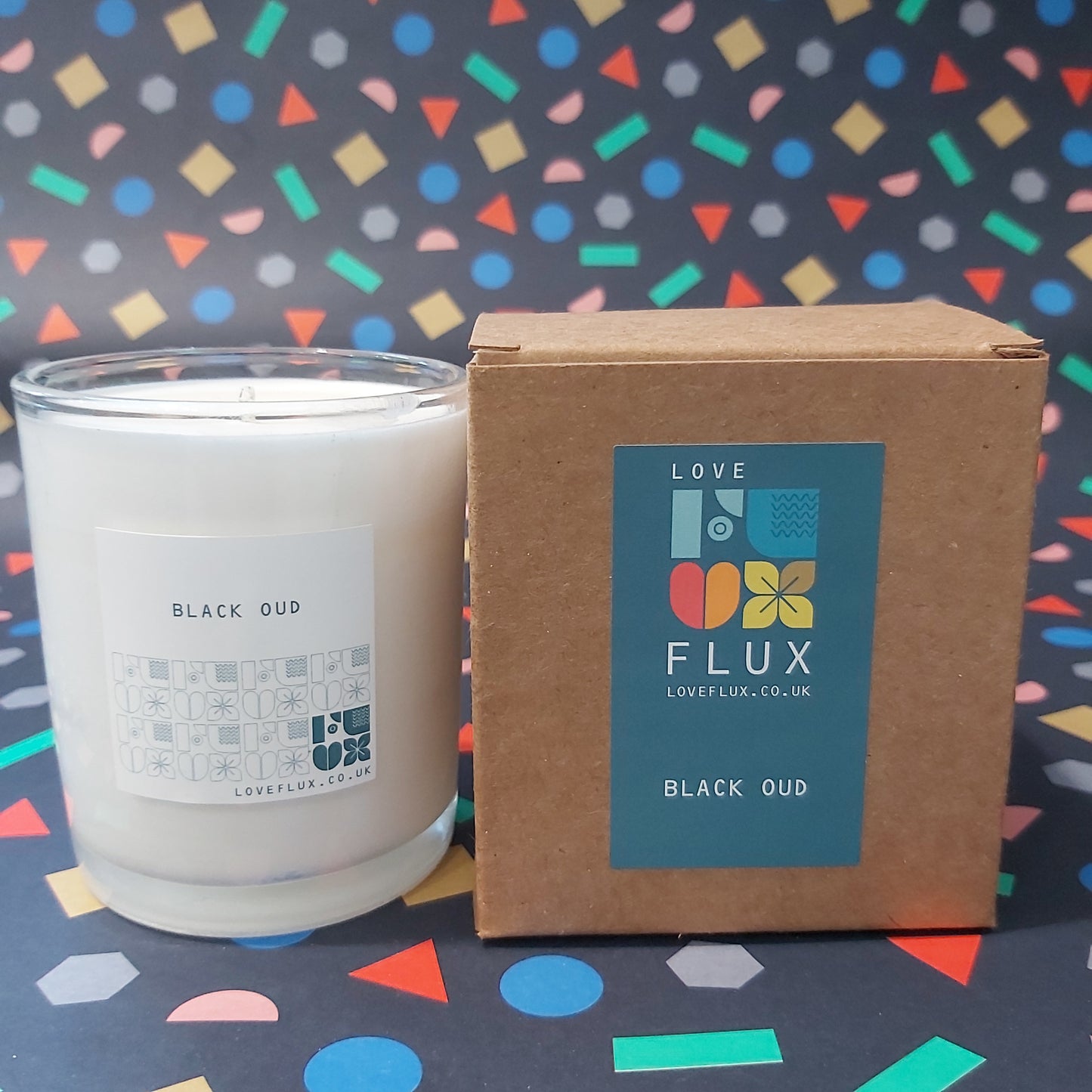 Flux Large Plant Wax Candle - Black Oud