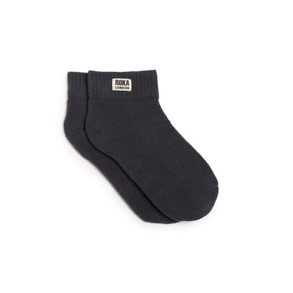 Roka Wembley Cotton Socks UK3-8 (Faded Black)