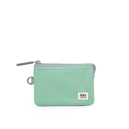 Roka Carnaby Wallet Recycled Nylon Ripstop Small (Matcha Green)