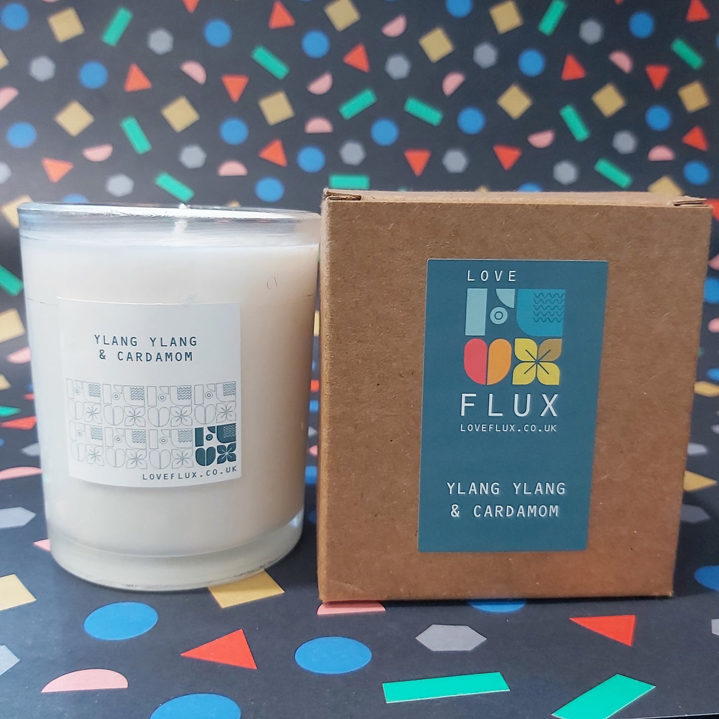 Flux Large Plant Wax Candle - Ylang Ylang & Cardamom