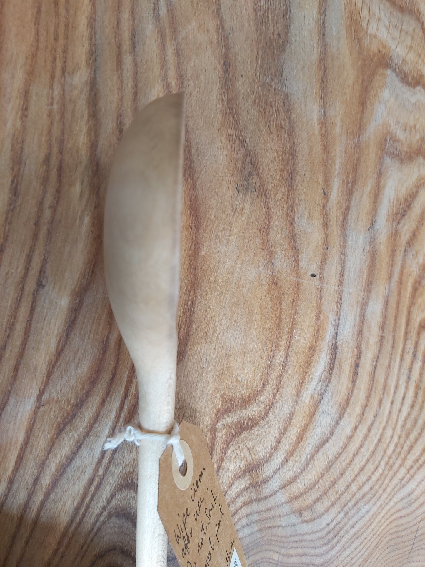 Hand Carved Sycamore Large Serving Spoon