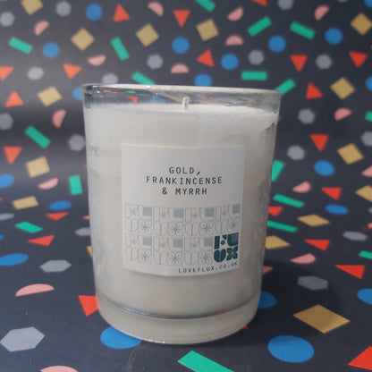 Flux Large Plant Wax Candle - Gold Frankincense & Myrrh