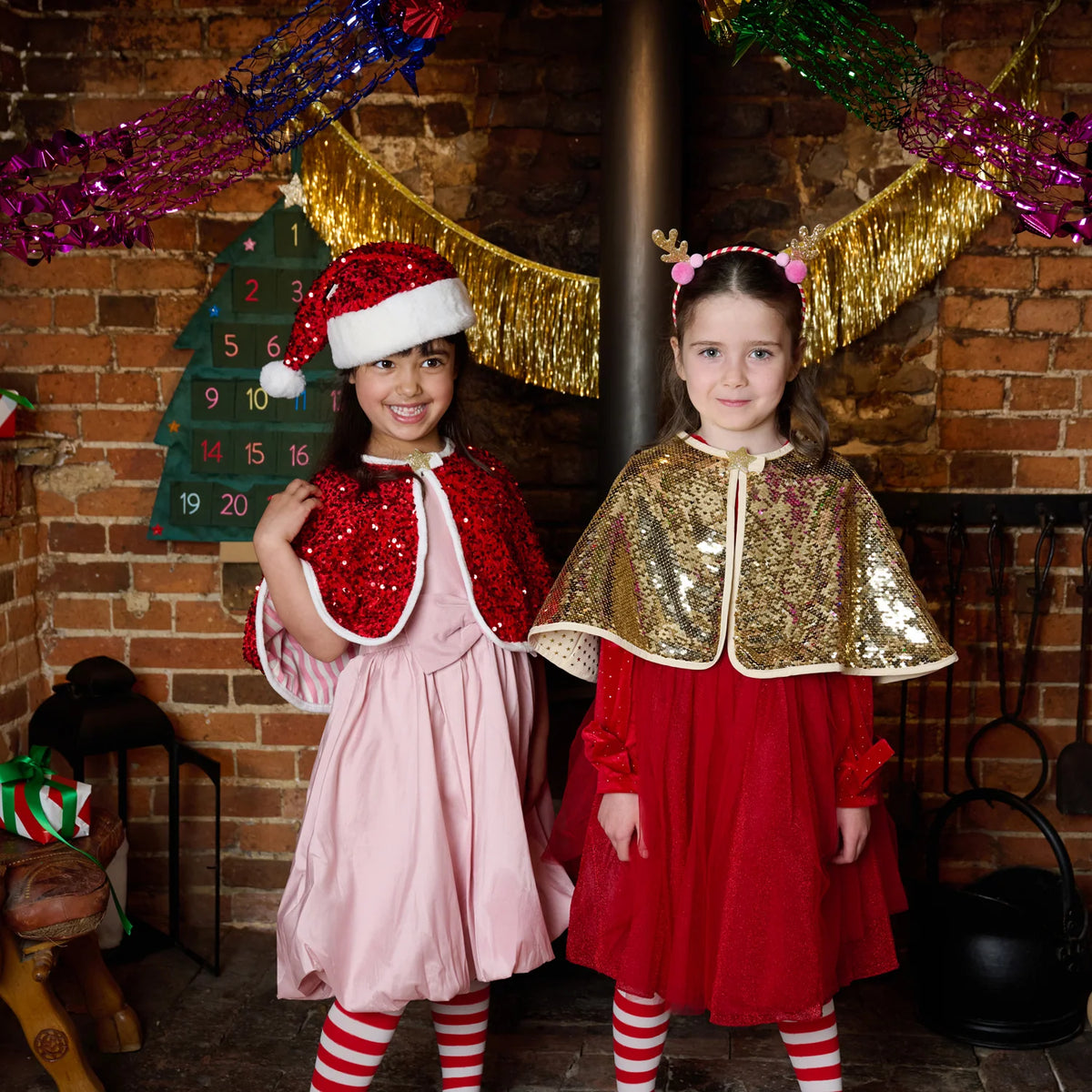 Gold Sequin Cape (3-10 Years)