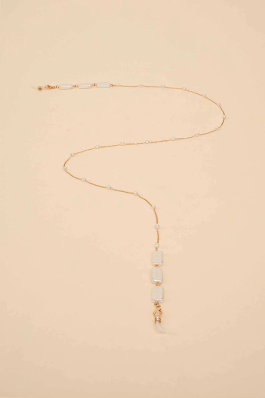 Delicate Glasses Chain with Pearl