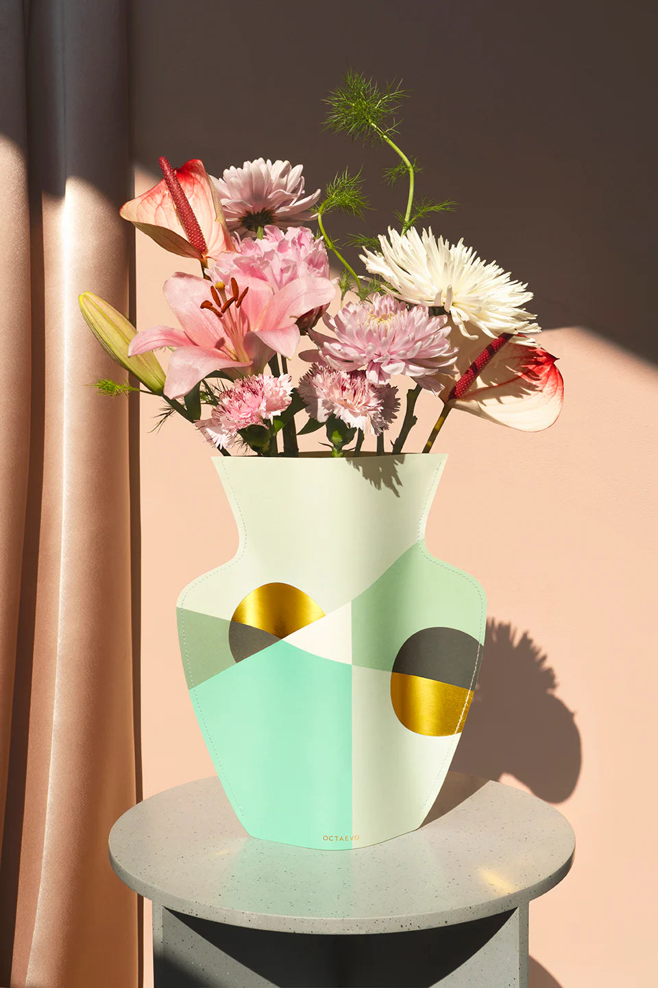 Paper Vase Siena Mint