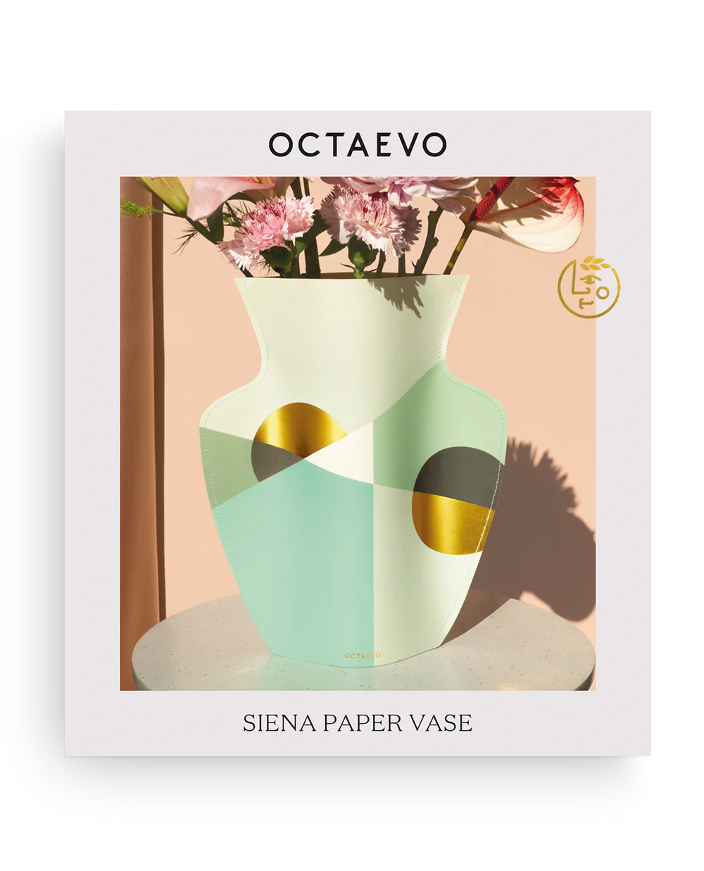 Paper Vase Siena Mint