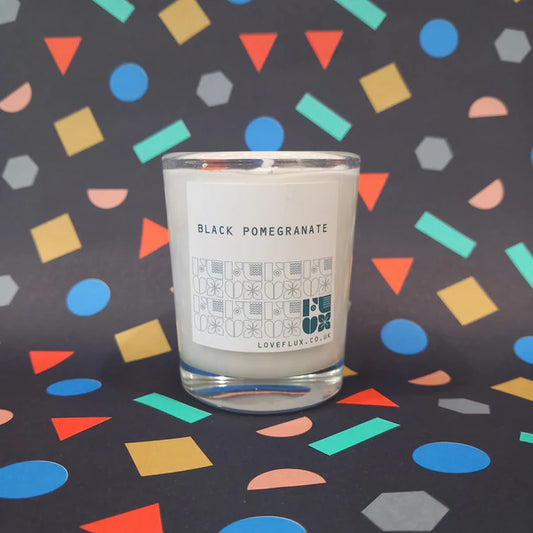 Flux Small Plant Wax Candle - Black Pomegranate