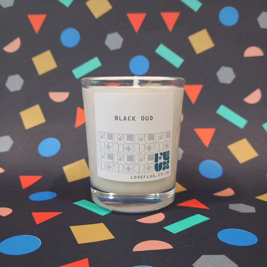 Flux Small Plant Wax Candle - Black Oud