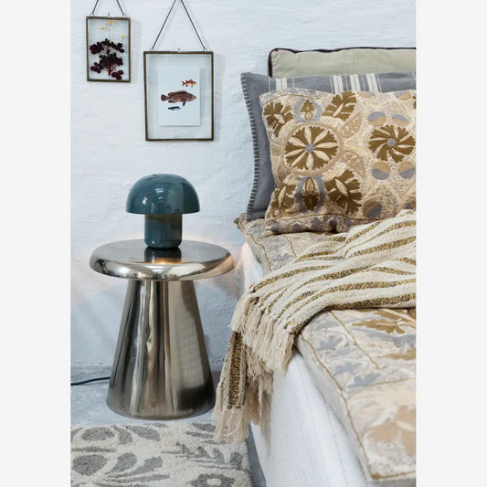 Stoltz Enamel Table Lamp Dusty Blue
