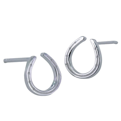 Horseshoe Stud Earrings (Sterling Silver)