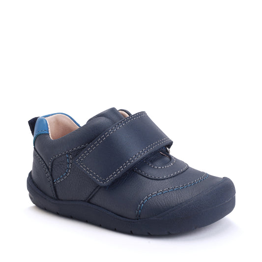 StartRite SUMMIT Leather Velcro Shoes (Navy)