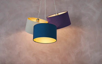 COLLECTION ONLY! Telford Petrol Blue Lampshade 46x30cm