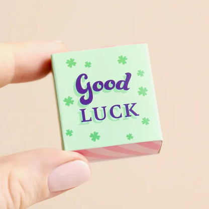 Tiny Matchbox Ceramic Clover Token