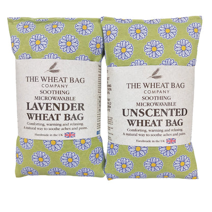 Daisy Sage Green Cotton Microwavable Wheat Bag - Unscented