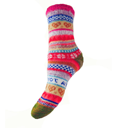 4-7 Wool Socks Multi Coloured
