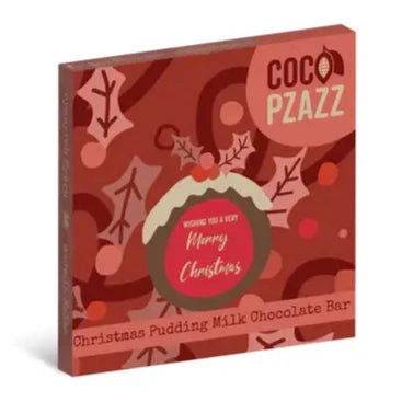 Coco Pzazz Christmas Pudding Milk Chocolate Bar