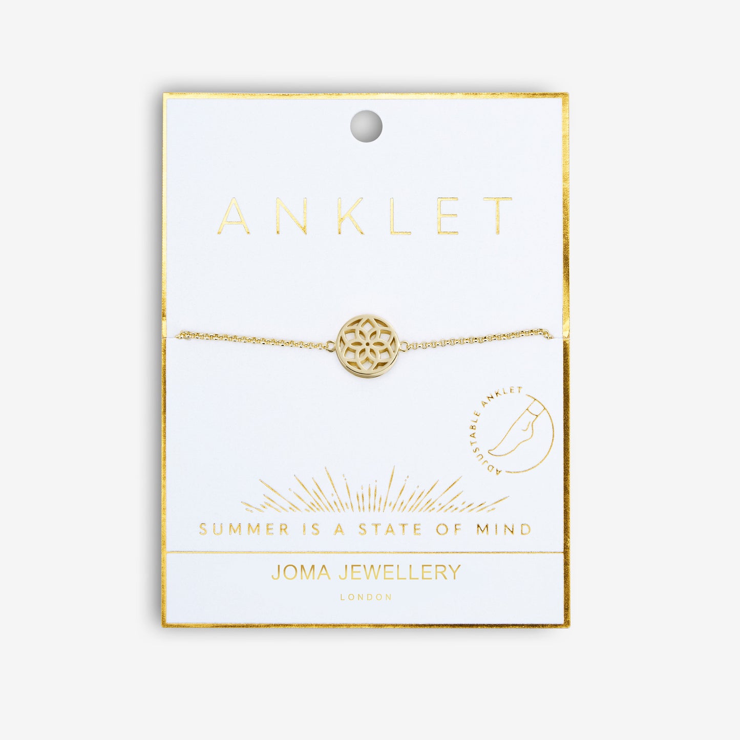 Anklet Gold Dreamcatcher