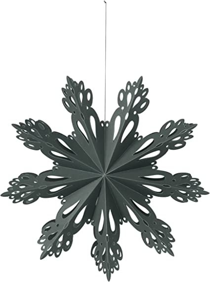 Broste Deko Paper Snowflake 30cm - Deep Forest