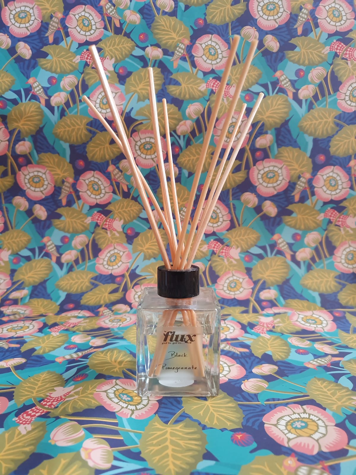 flux glass bottle reed diffuser 