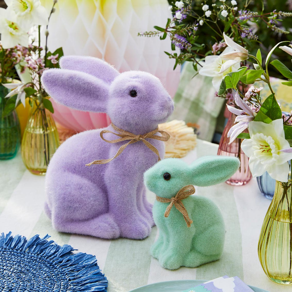 Lilac Grass Bunny Table Decoration 10'