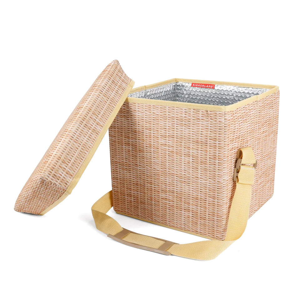 Wicker Picnic Cooler Seat