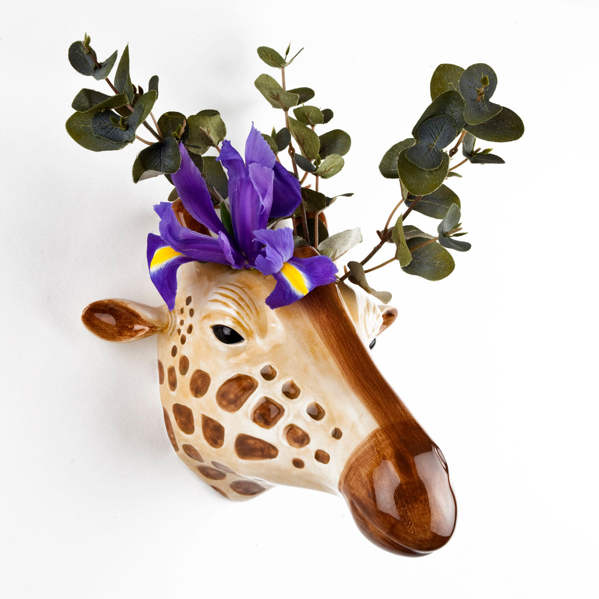 giraffe wall vase , ceramic