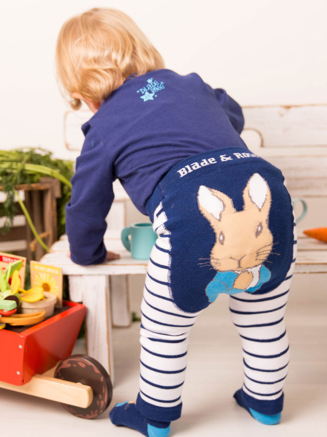 Peter Rabbit Navy Stripe Leggings