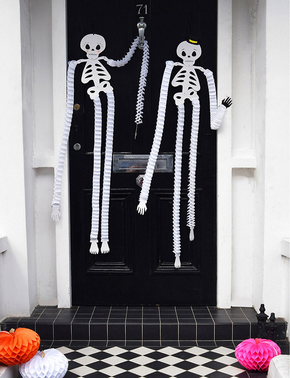 Halloween Sid and Sue Paper Skeletons