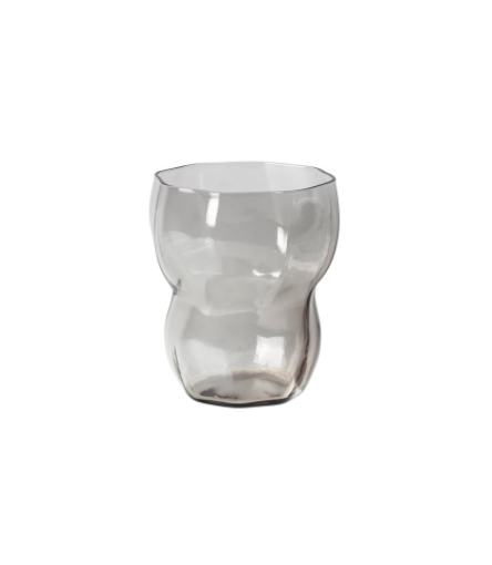 Broste Copenhagen Limfjord Glass Tumbler Light Grey