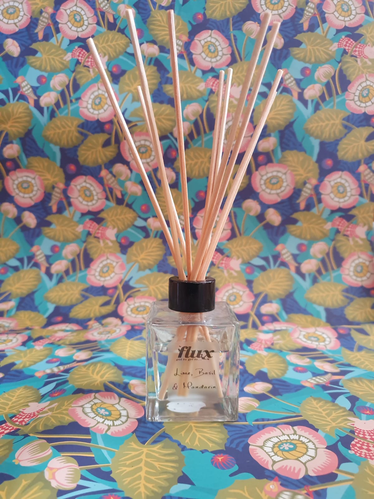 flux glass bottle reed diffuser 