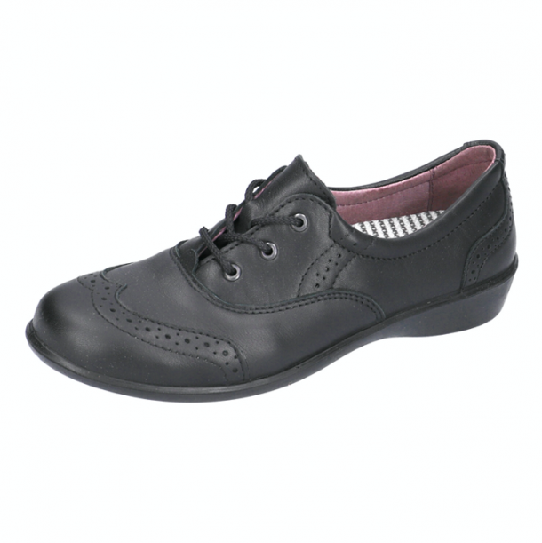 Ricosta KATE/KATIE Leather School Shoes (Black)